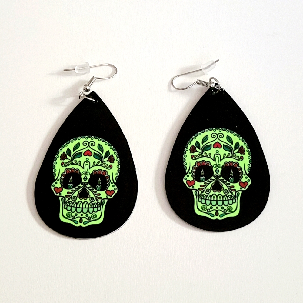 Day Of The Dead Skull Earrings